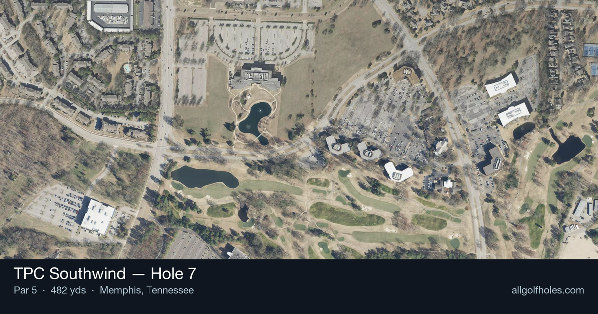 Hole 7 aerial at TPC Southwind
