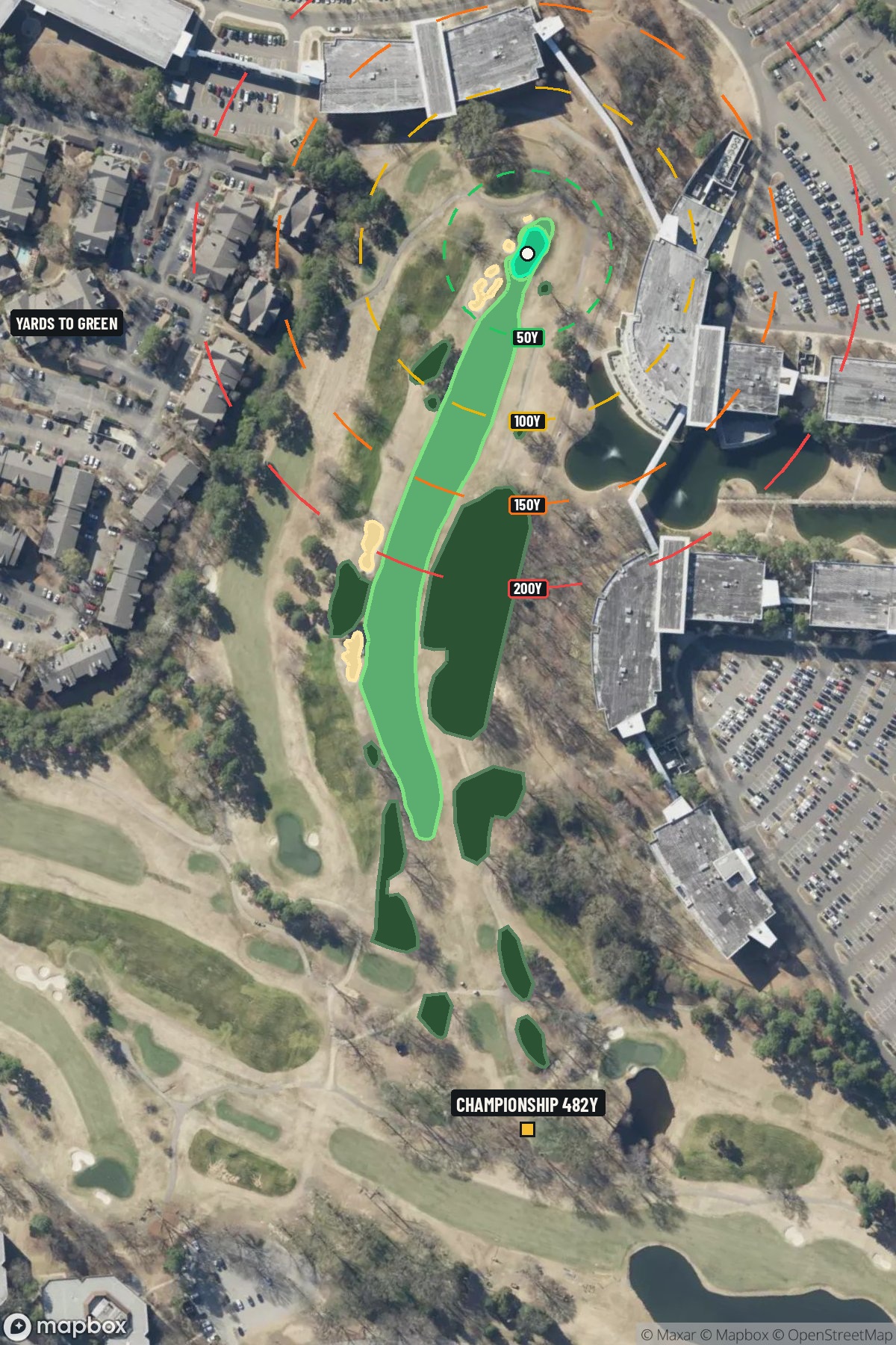 Hole 7 aerial at TPC Southwind
