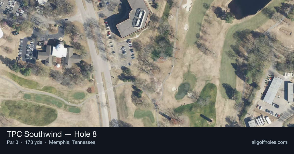 Hole 8 aerial at TPC Southwind