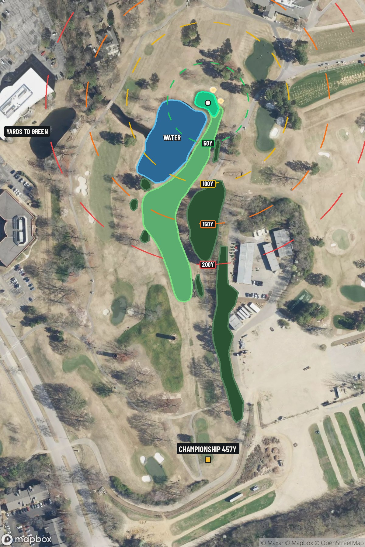 Hole 9 aerial at TPC Southwind