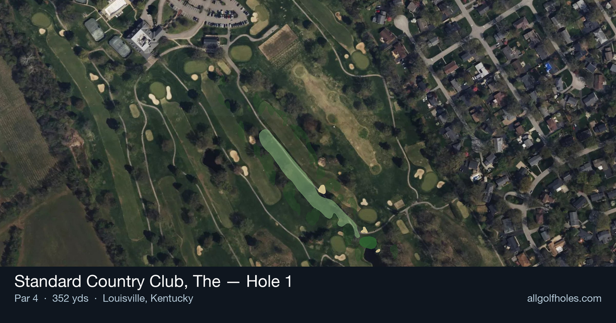 Hole 1 aerial at Standard Country Club, The