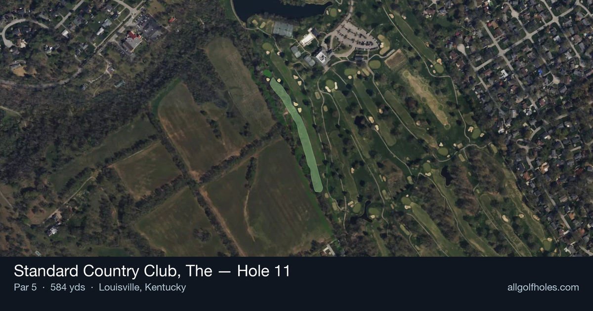 Hole 11 aerial at Standard Country Club, The