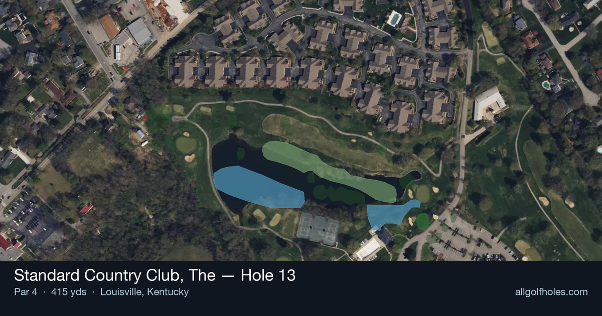 Hole 13 aerial at Standard Country Club, The