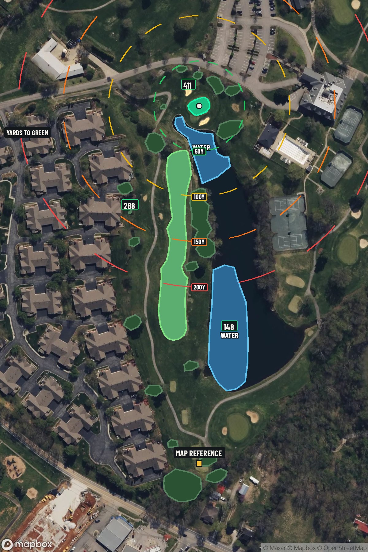 Hole 13 aerial at Standard Country Club, The