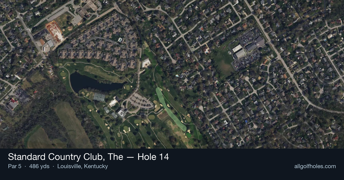 Hole 14 aerial at Standard Country Club, The