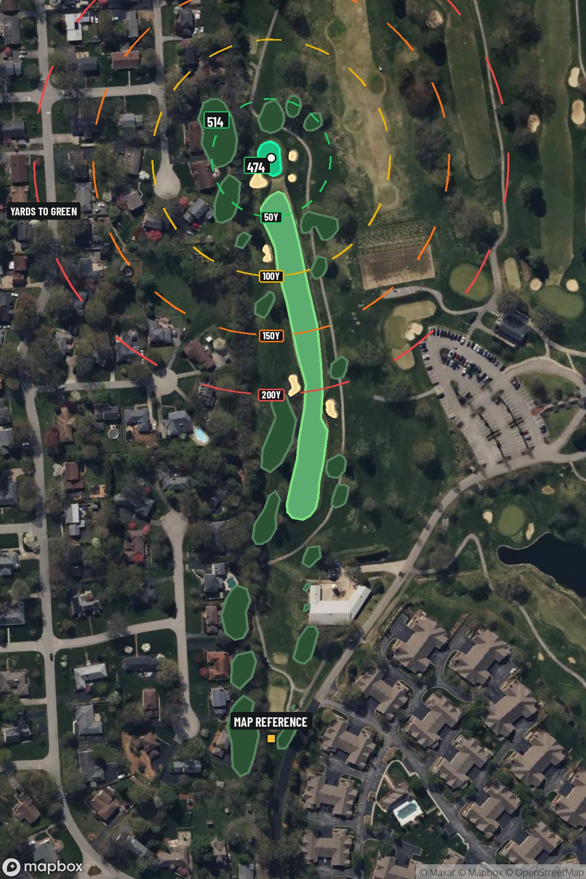 Hole 14 aerial at Standard Country Club, The