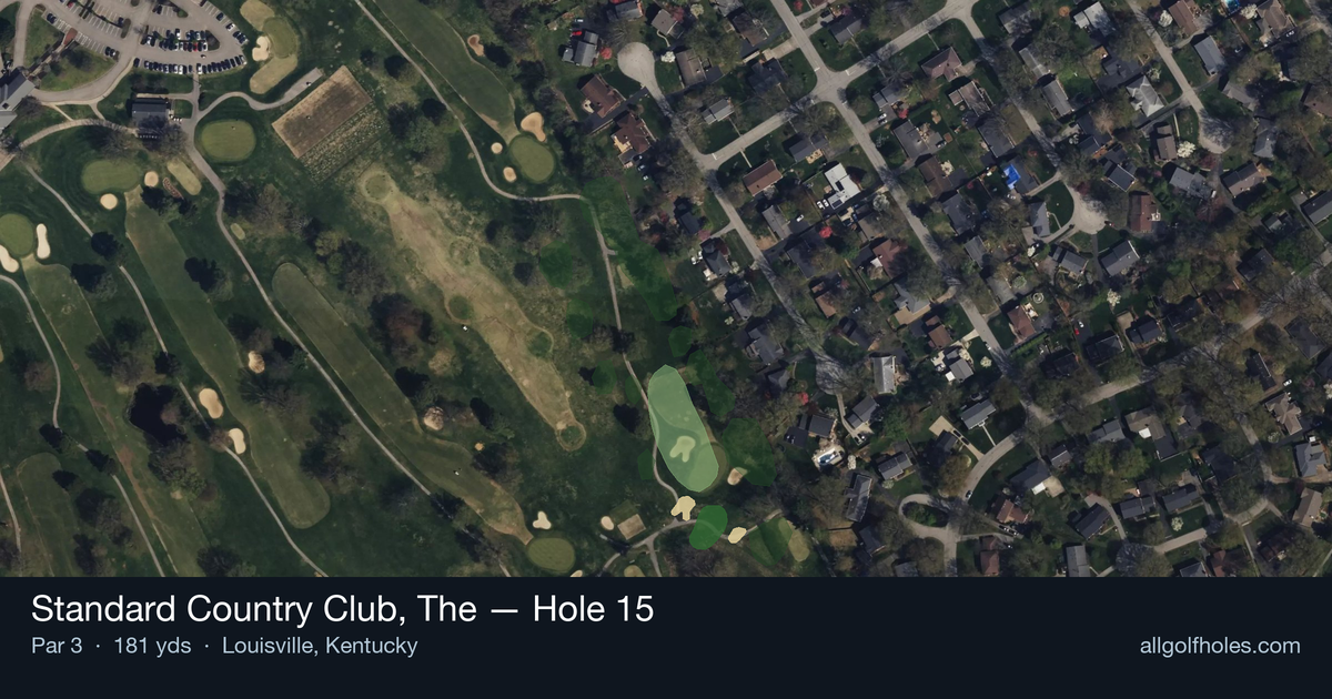 Hole 15 aerial at Standard Country Club, The