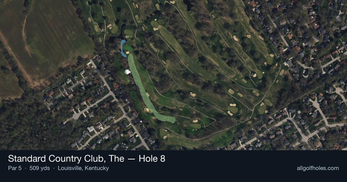 Hole 8 aerial at Standard Country Club, The