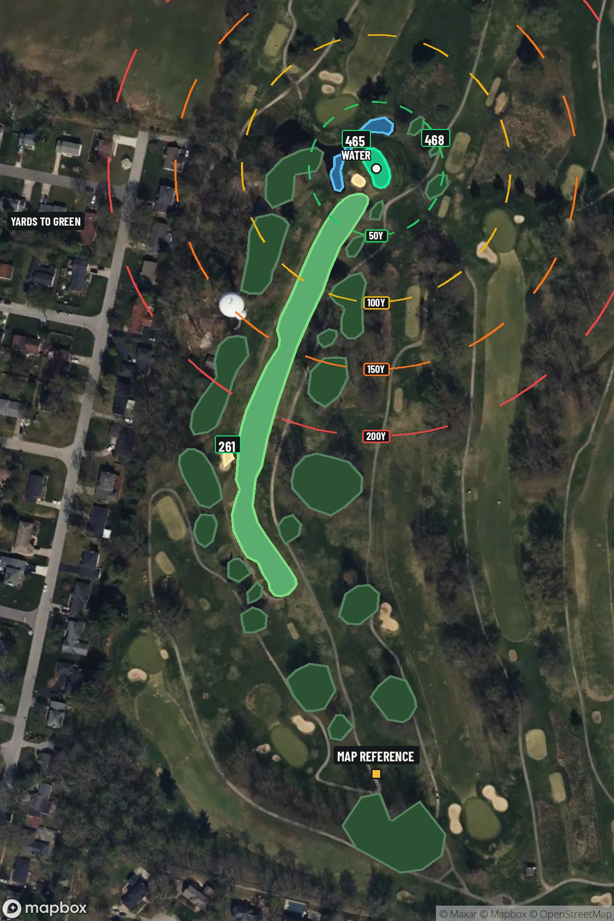 Hole 8 aerial at Standard Country Club, The