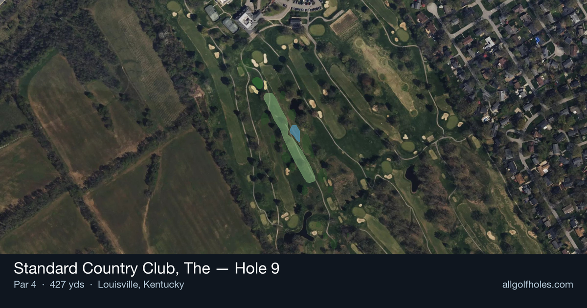 Hole 9 aerial at Standard Country Club, The