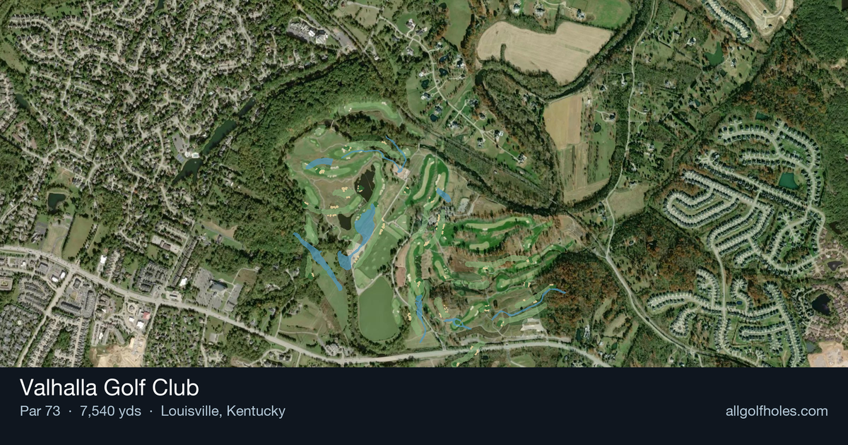 Valhalla Golf Club aerial view
