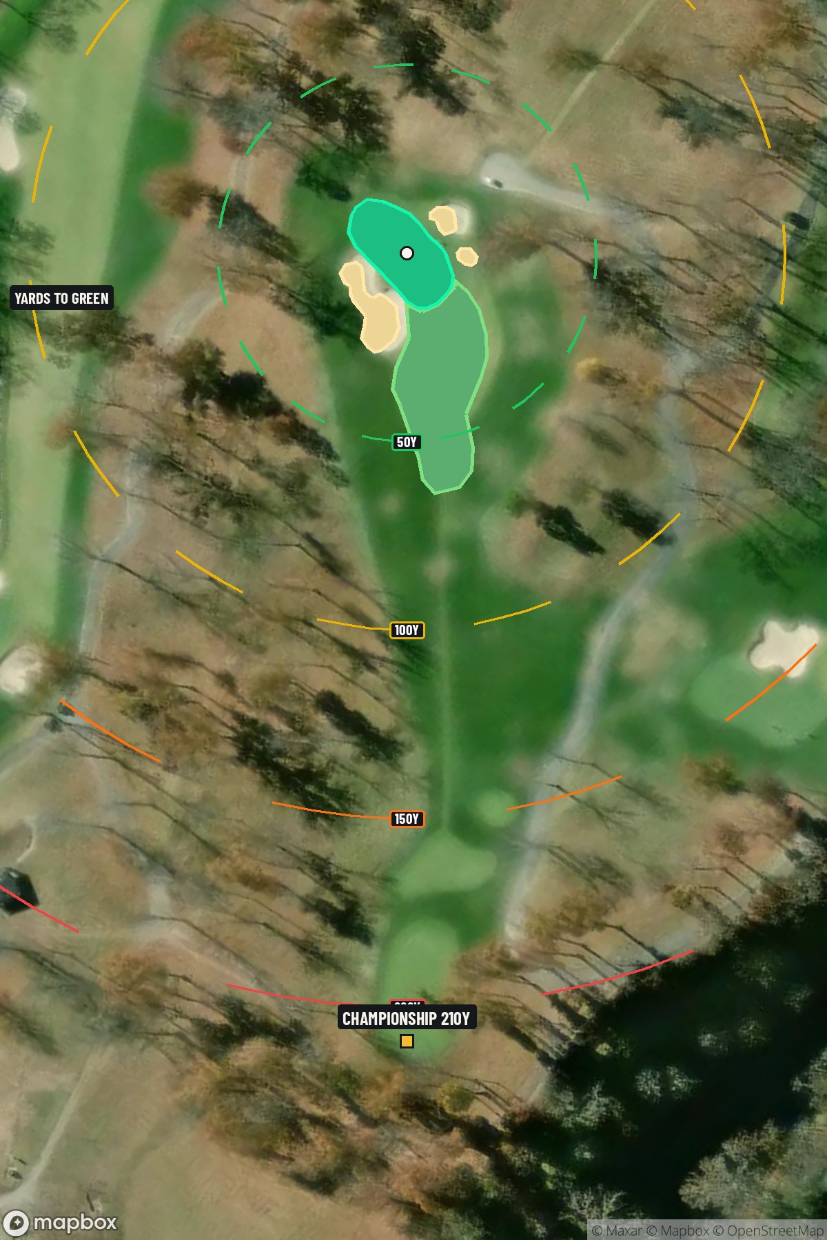 Hole 11 aerial at Valhalla Golf Club