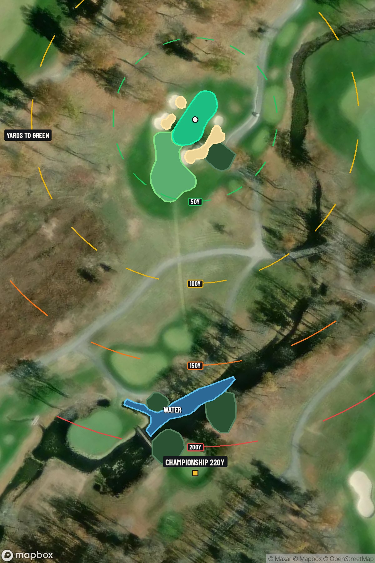 Hole 14 aerial at Valhalla Golf Club