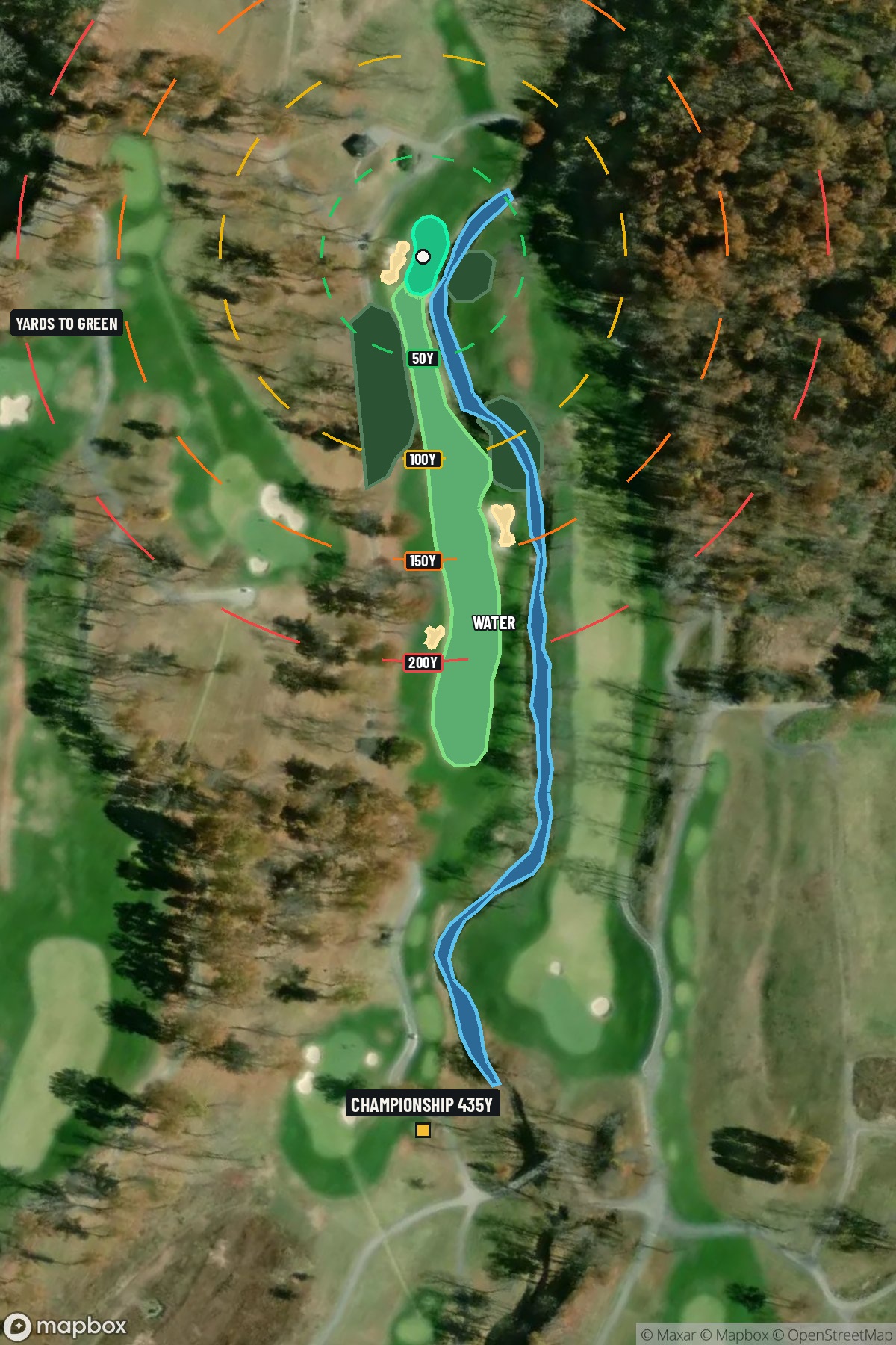 Hole 15 aerial at Valhalla Golf Club