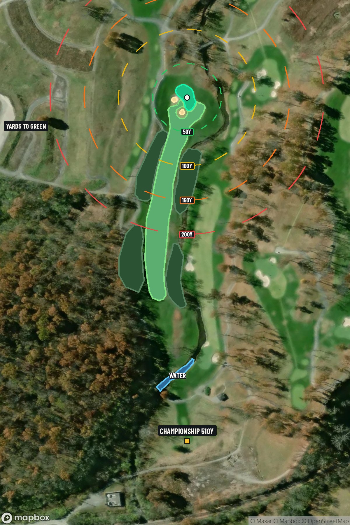 Hole 16 aerial at Valhalla Golf Club