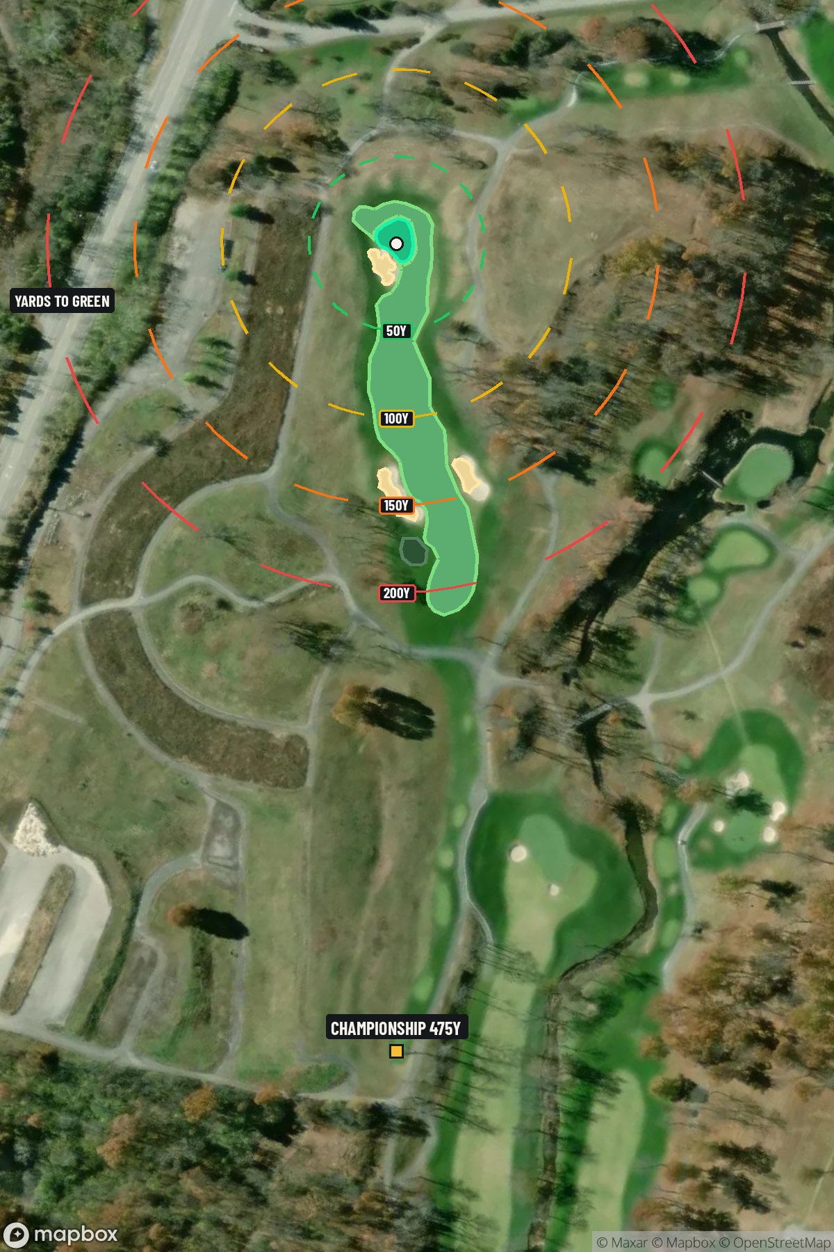 Hole 17 aerial at Valhalla Golf Club