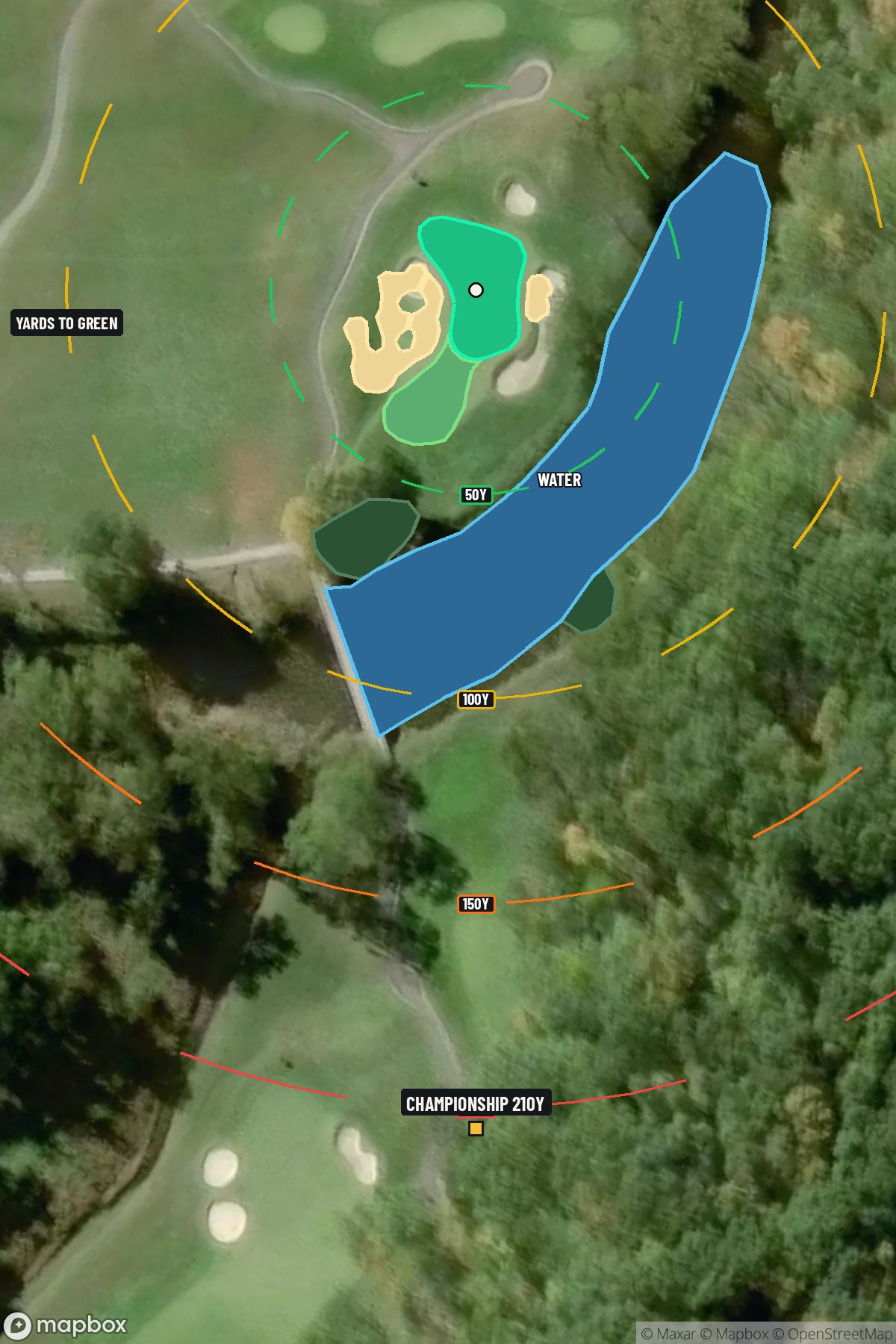 Hole 3 aerial at Valhalla Golf Club