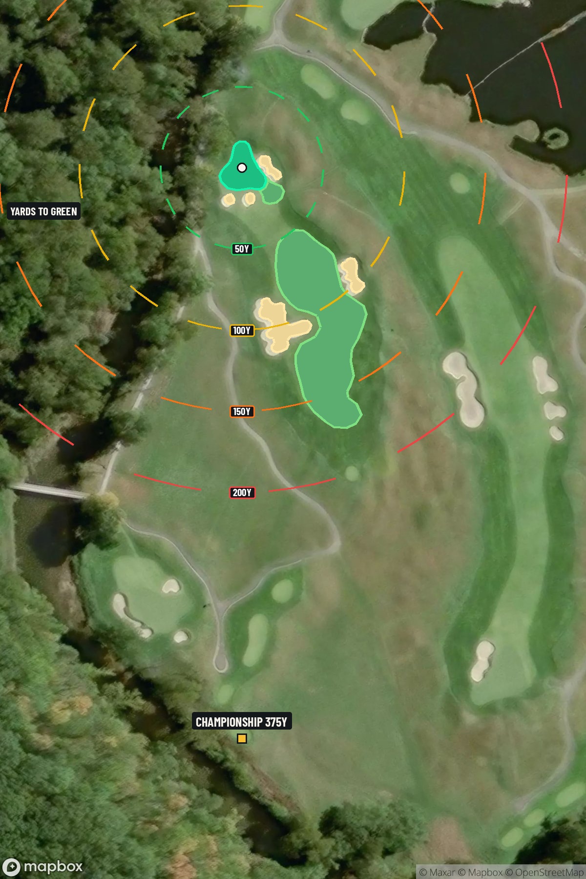 Hole 4 aerial at Valhalla Golf Club