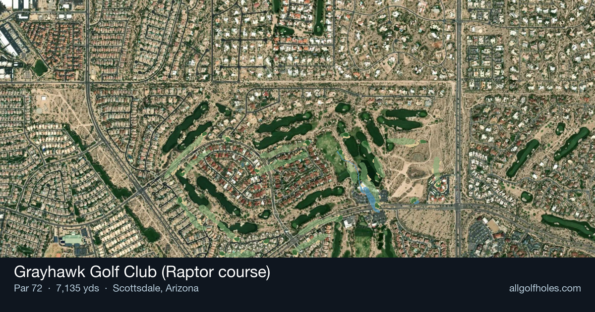 Grayhawk Golf Club (Raptor course) aerial view