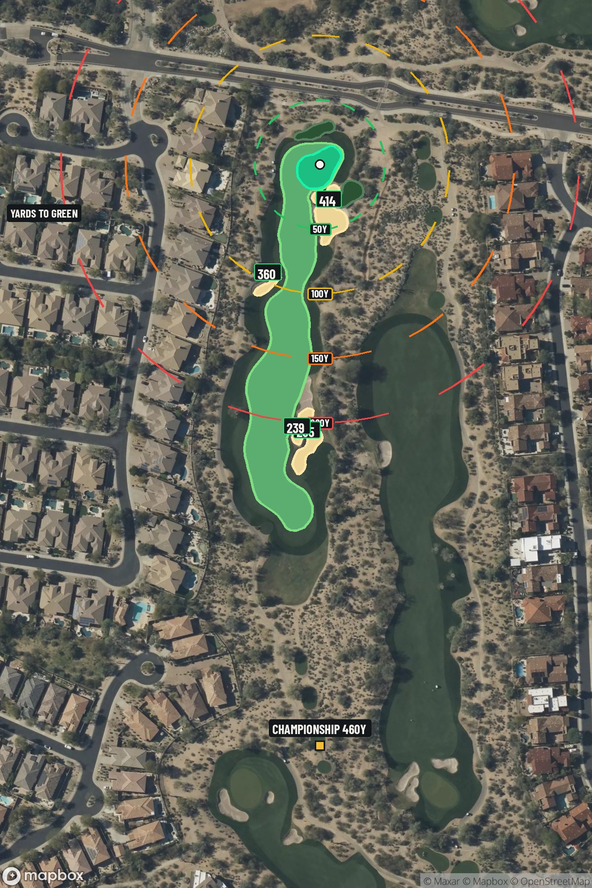 Hole 3 aerial at Grayhawk Golf Club (Raptor course)