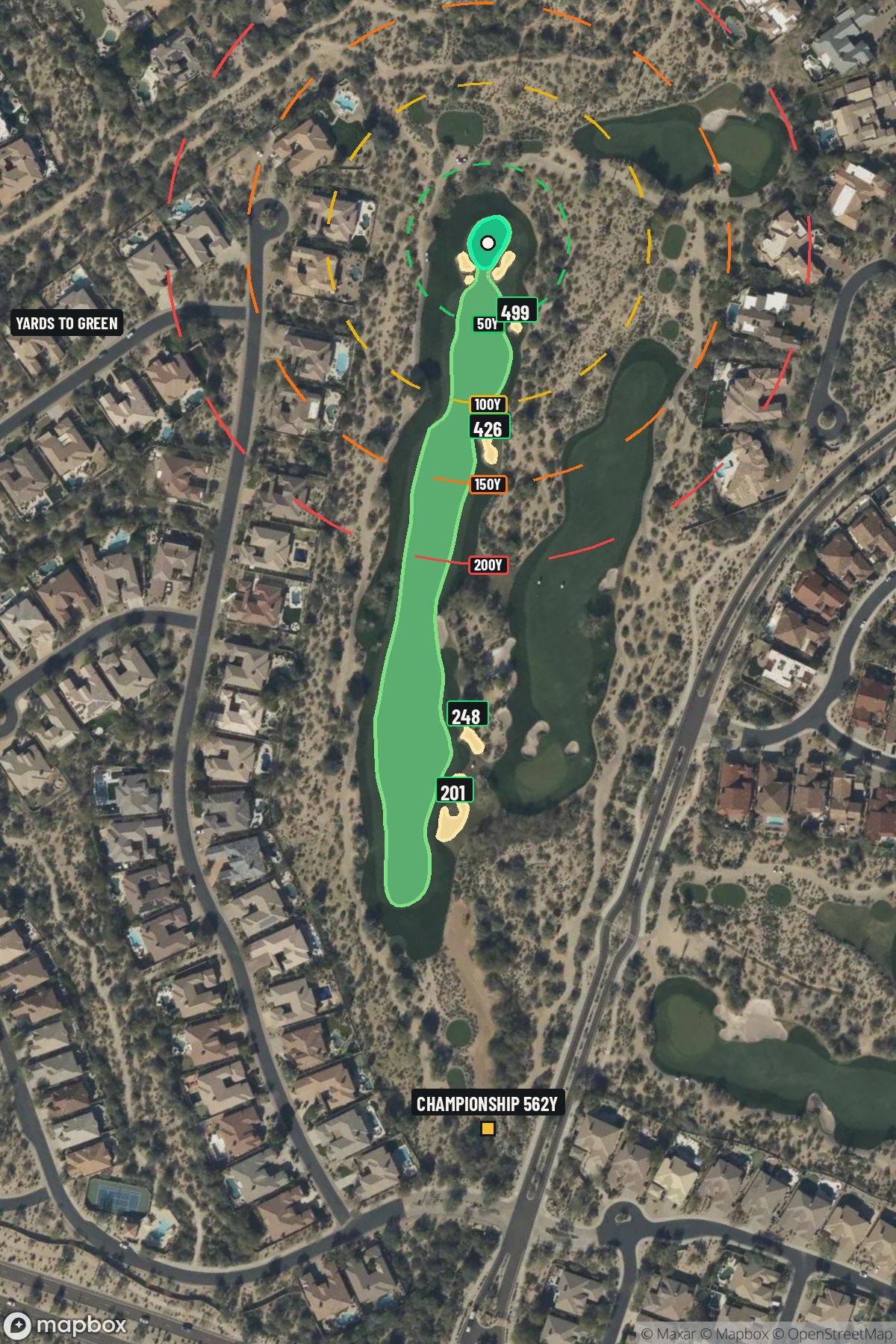 Hole 4 aerial at Grayhawk Golf Club (Raptor course)