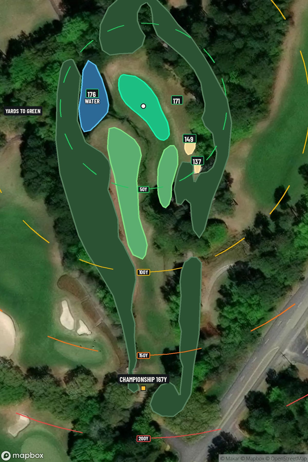 Hole 11 aerial at Caledonia Golf & Fish Club