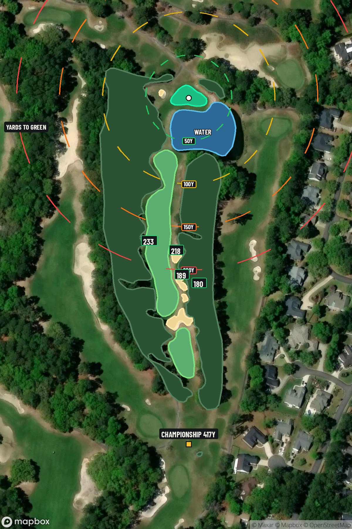 Hole 16 aerial at Caledonia Golf & Fish Club