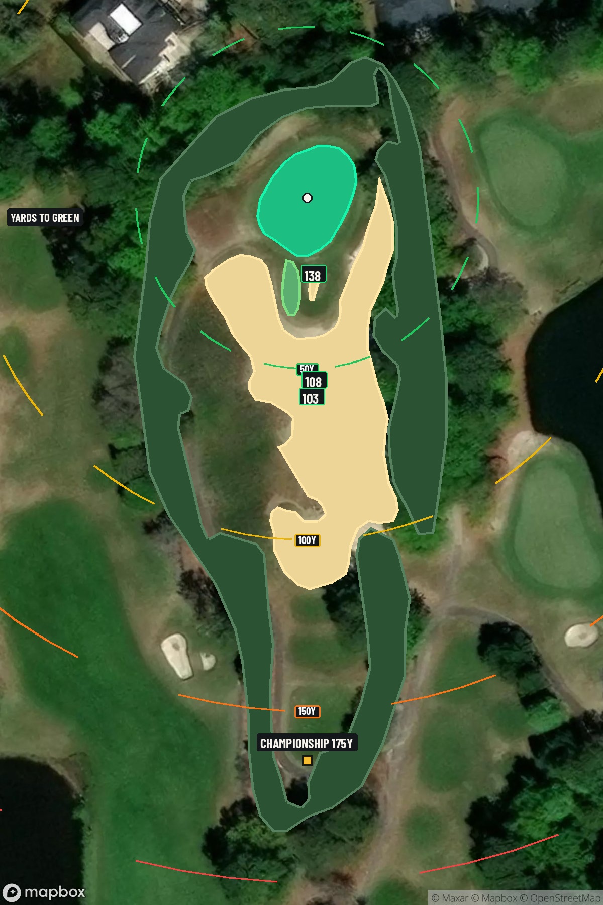 Hole 17 aerial at Caledonia Golf & Fish Club