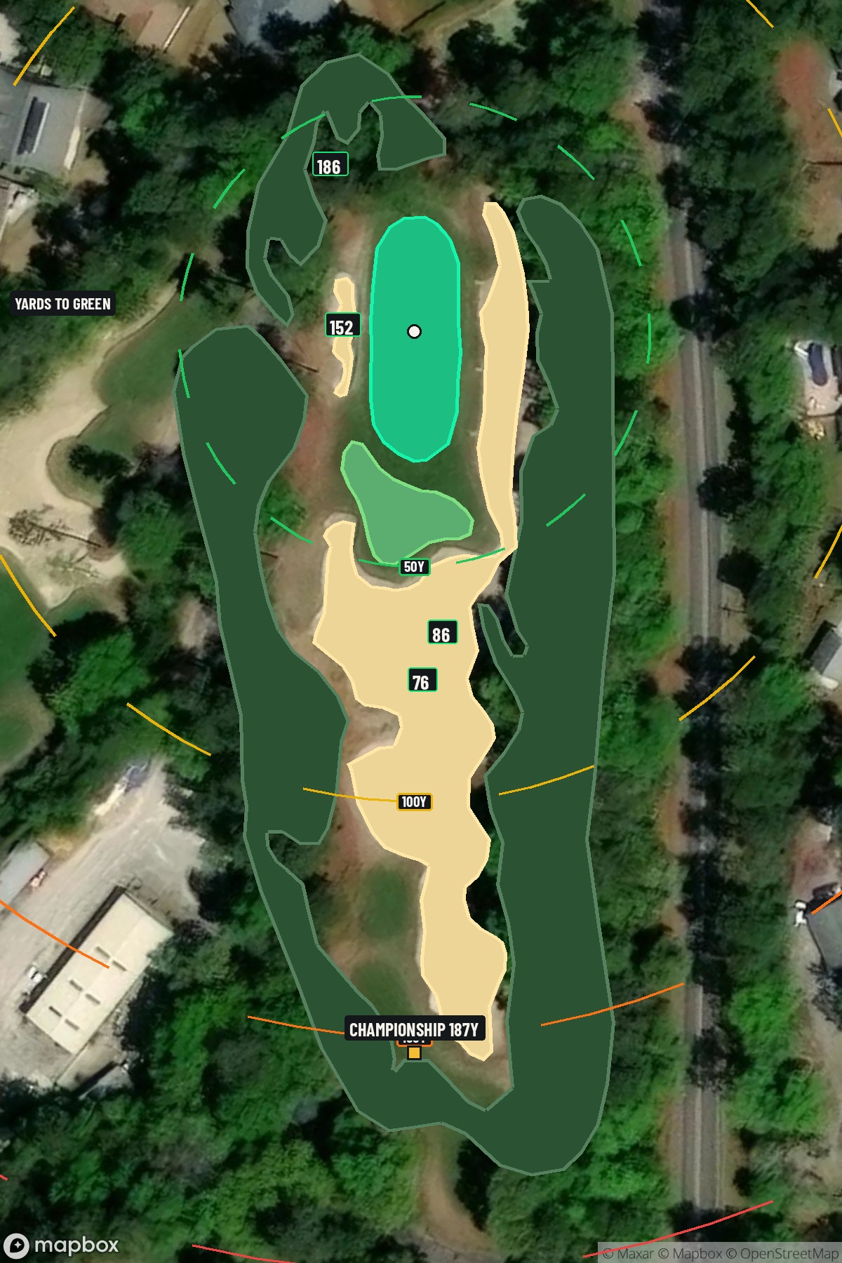 Hole 3 aerial at Caledonia Golf & Fish Club