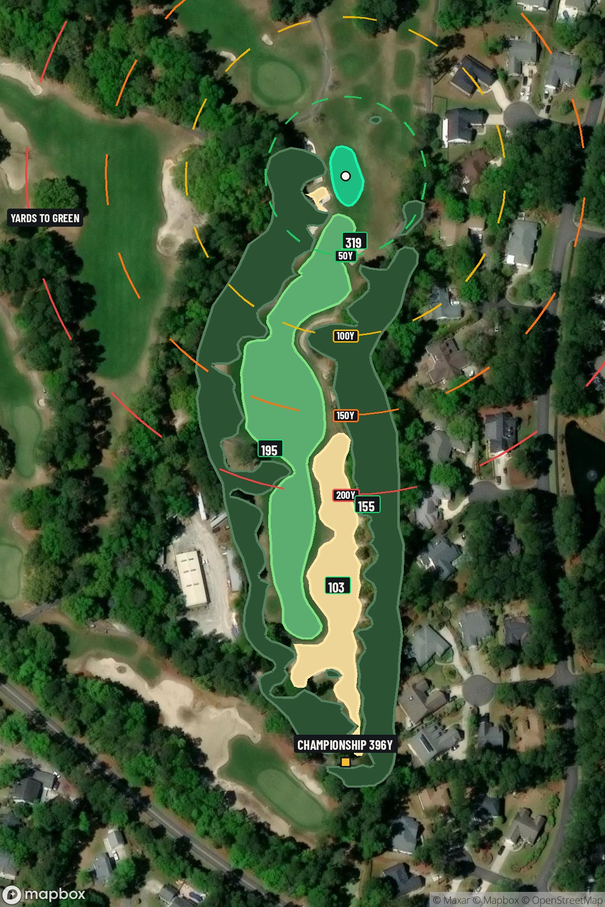 Hole 4 aerial at Caledonia Golf & Fish Club