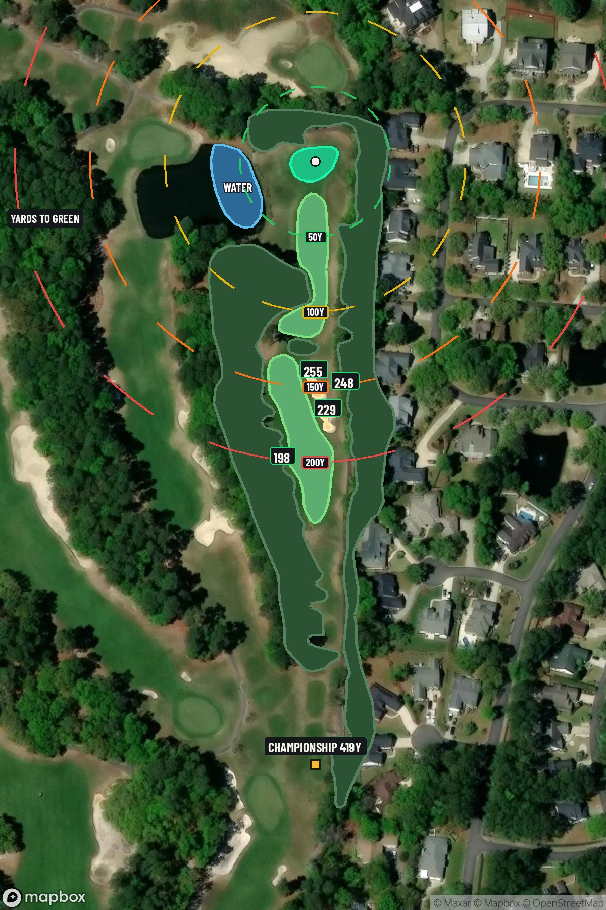 Hole 5 aerial at Caledonia Golf & Fish Club